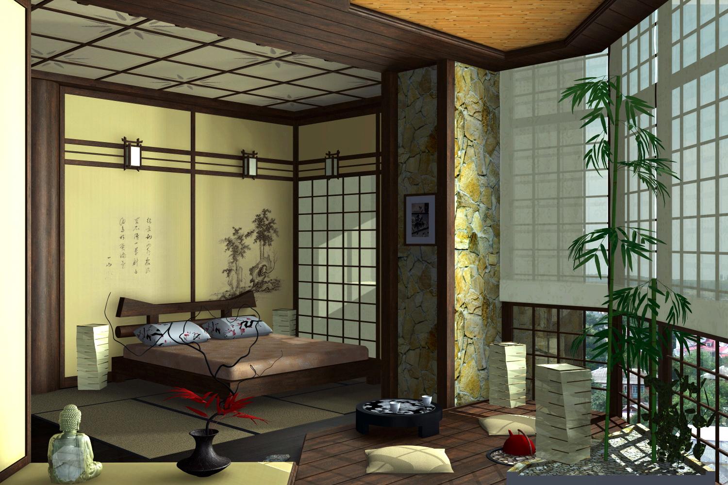 японский стиль комнаты